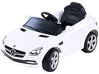 Playtastic Mercedes-Benz SLK Sportwagen Elektro-Kinderfahrzeug mit Fernbedienung; Autorennbahnen im Koffer, Kindermotorräder 