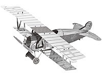 Playtastic 3D-Bausatz Flugzeug aus Metall im Maßstab 1:100, 17-teilig; 3D-Puzzles 3D-Puzzles 