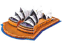 Playtastic Faszinierendes 3D-Puzzle "Opera House" in Sydney, 58 Puzzle-Teile; Kinetischer Sand Kinetischer Sand Kinetischer Sand Kinetischer Sand 