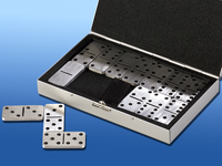 Playtastic Domino-Spiel aus hochwertigem Aluminium
