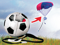 Playtastic Schleuderball mit Fallschirm